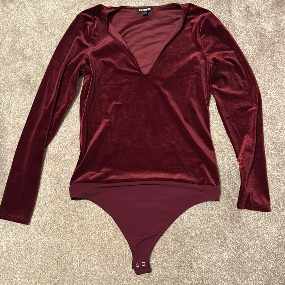 express velvet bodysuit